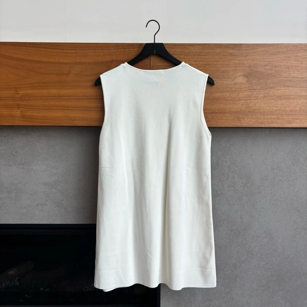 NWT ZARA KNIT MINI DRESS WITH CONTRASTING BOWS, SIZE L - Picture 13 of 14